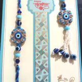 BLUE EVIL EYE PAIR RAKHI