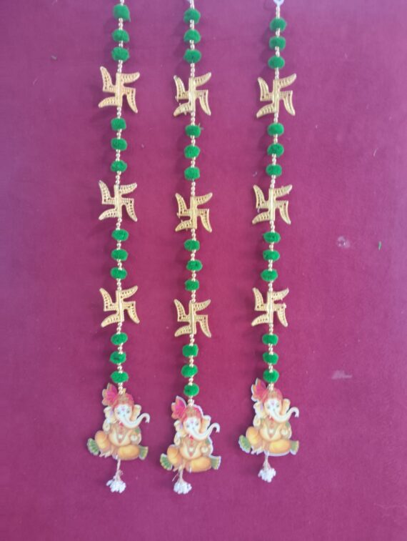 Swastik Ganesh Green Hanging