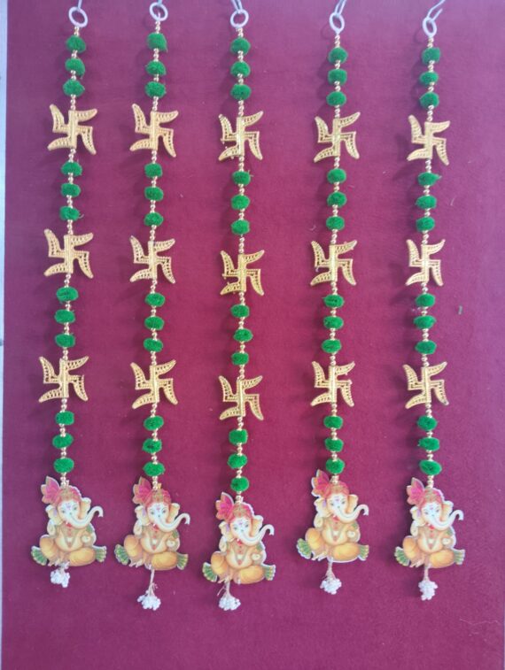 Swastik Ganesh Green Hanging