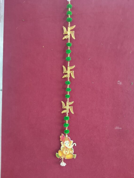 Swastik Ganesh Green Hanging