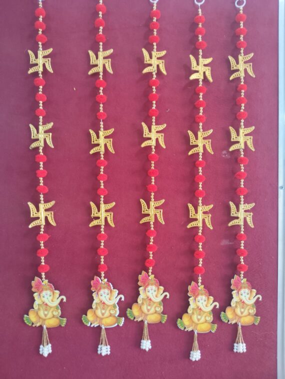 Swastik Ganesh Red Hanging