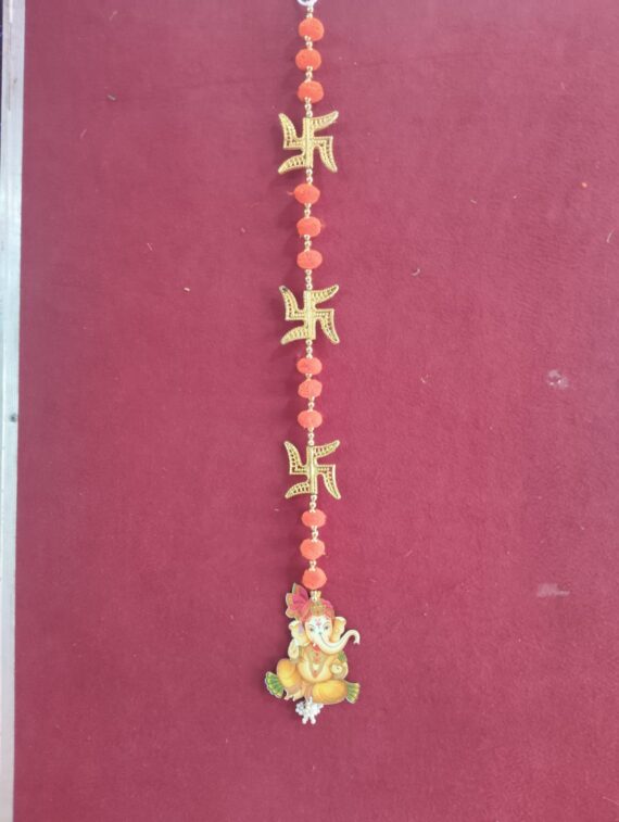 Swastik Ganesh Red Hanging
