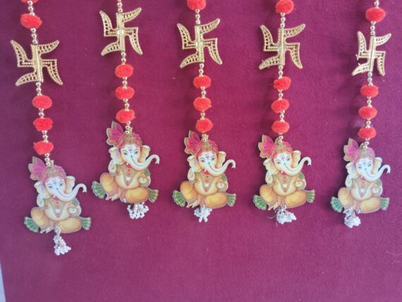 Swastik Ganesh Red Hanging